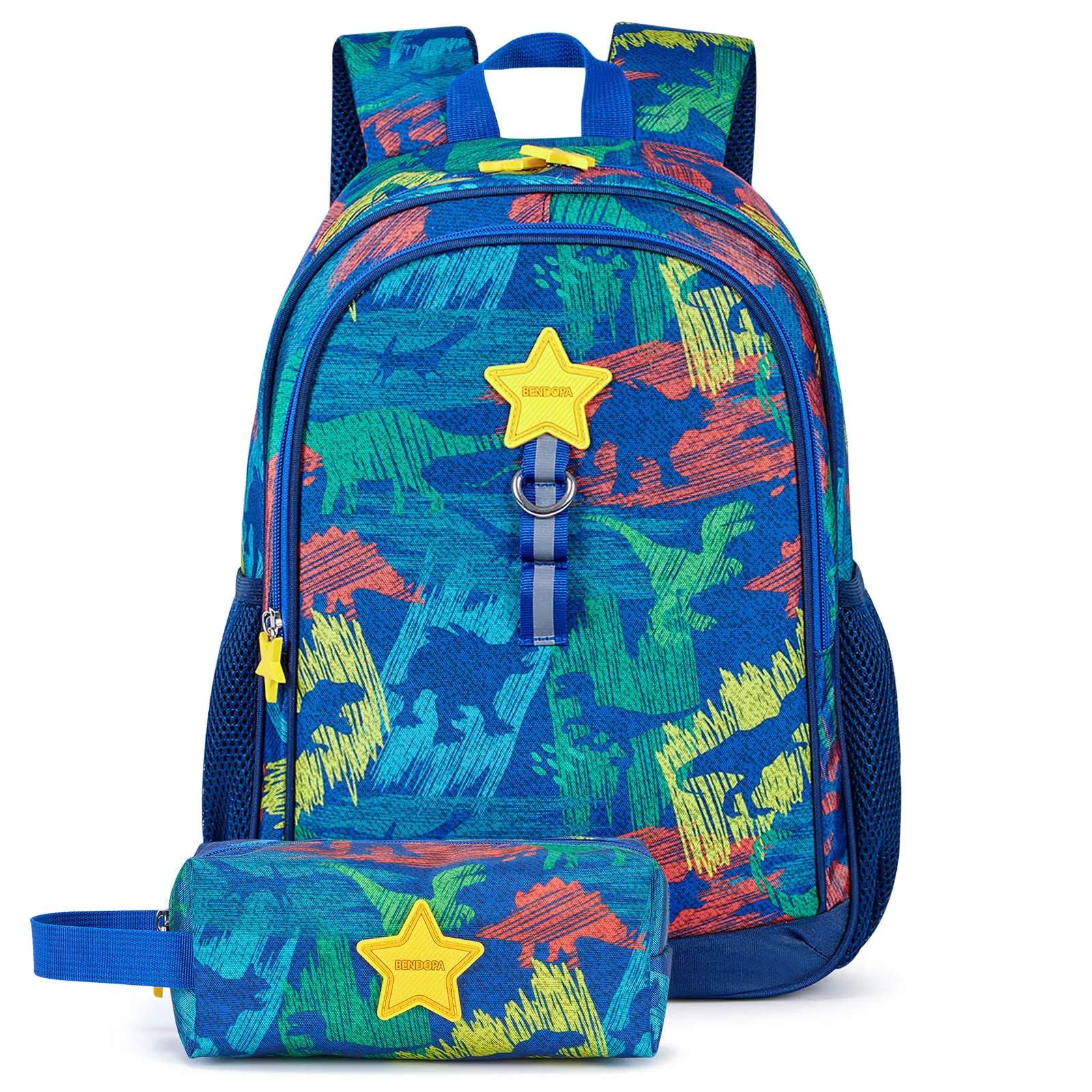 Dinosaur Camouflage Children's Backpack Backpack Men's Three Four Piece School Backpack