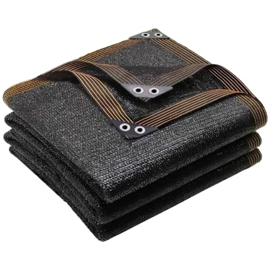 

Black Shade Cloth 70 5x10 FT Mesh Tarp - Garden Shade for Greenhouse Patio Vegetables Plants Cover and Chicken Coops Sun Shade