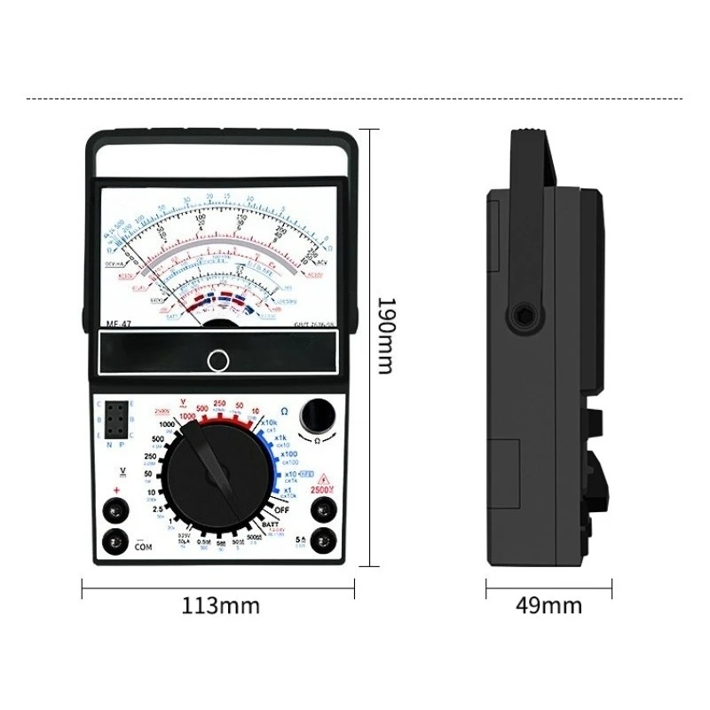 Pointer current measuring instrument High precision internal magnetic pointer electrical maintenance meter Intelligent anti