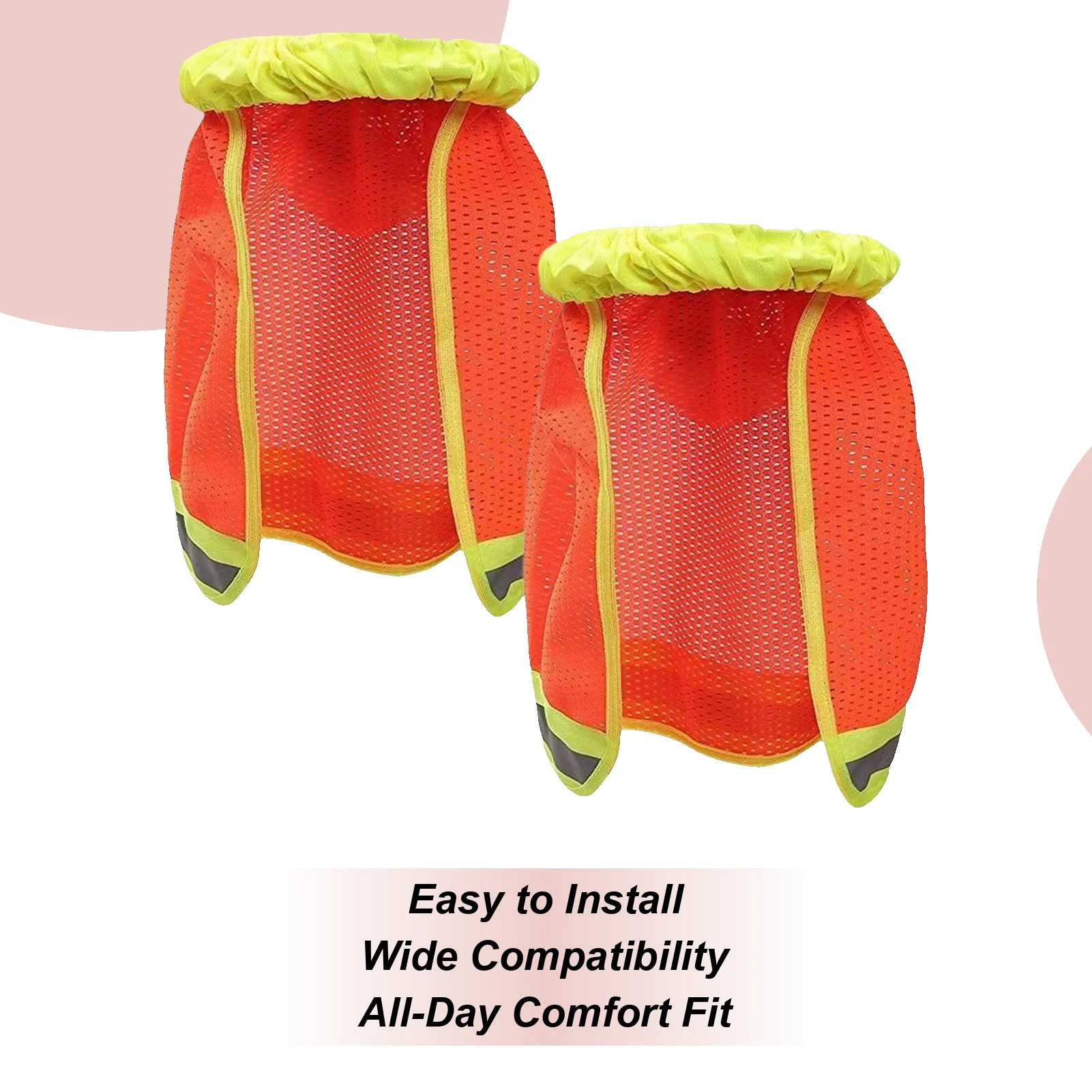

Hard Hat Sun Shade 2 Pieces Hard Hat Sun Shade Full Brim Visor Adjustable Neck Cover High Visibility Helmet Accessories For