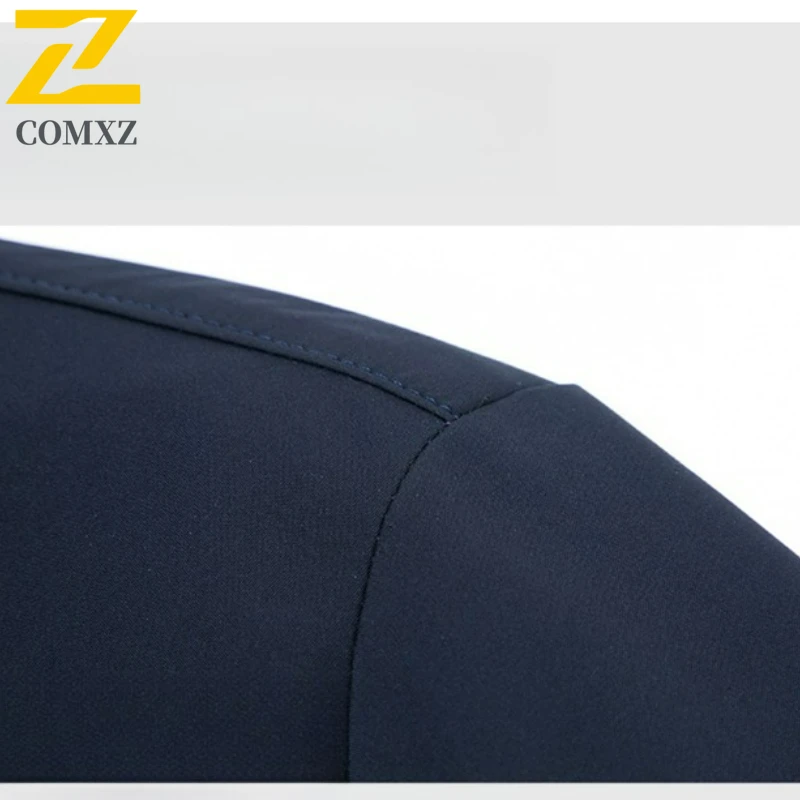 Fashion Baseball Jacket Male Business Stand Collar Loose Fit Windproof Jackets Spring Classic Lightweight Breathable Office Coat