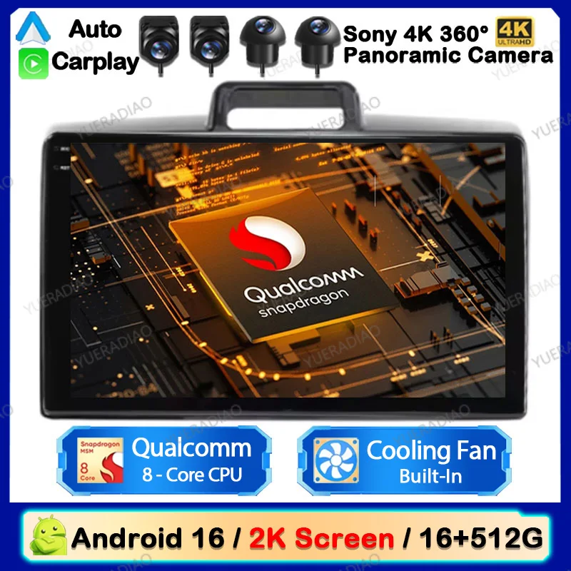 Android 16 Car Radio For Toyota Corolla Axio 2 Fielder 3 E160 2012 - 2021 Multimedia Stereo Video Player Carplay Auto Head Unit