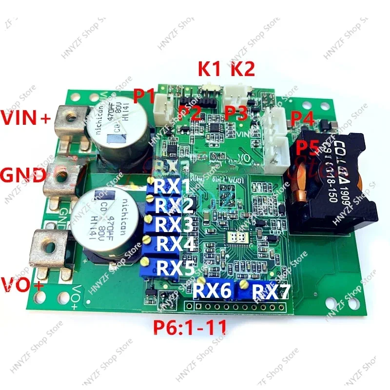 DC-DC bidirectional buck-boost. Automatic buck-boost power supply. Battery charging. Constant voltage and constant current 80V