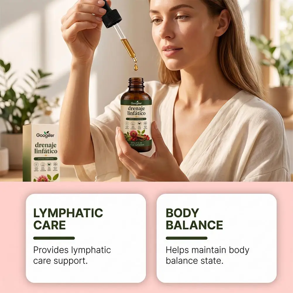 Natürliches Kräuter-Flüssigkeitsserum für die Lymphdrainage, Premium-Lymphunterstützung zur Linderung von Körpergeschwollen und zur Ausscheidung von Giftstoffen – Detail 8