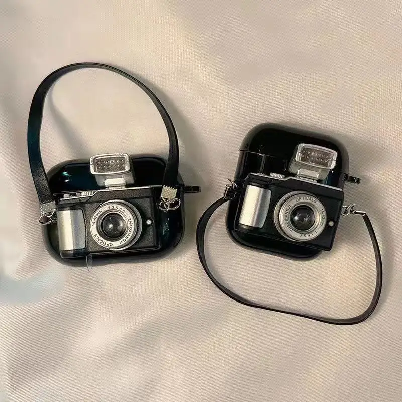 

Vintage Camera Earphone Case For Apple AirPods 4/Pro 2nd Generation - Unique And Creative Earbud Protective Cover