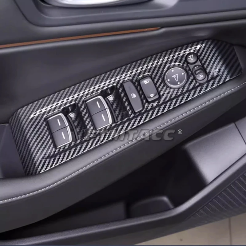 Car Accessories For Honda Accord 11th Gen 2023-2026 ABS Carbon Fiber Style Interior Center Console Armrest Box Frame Cover Trim