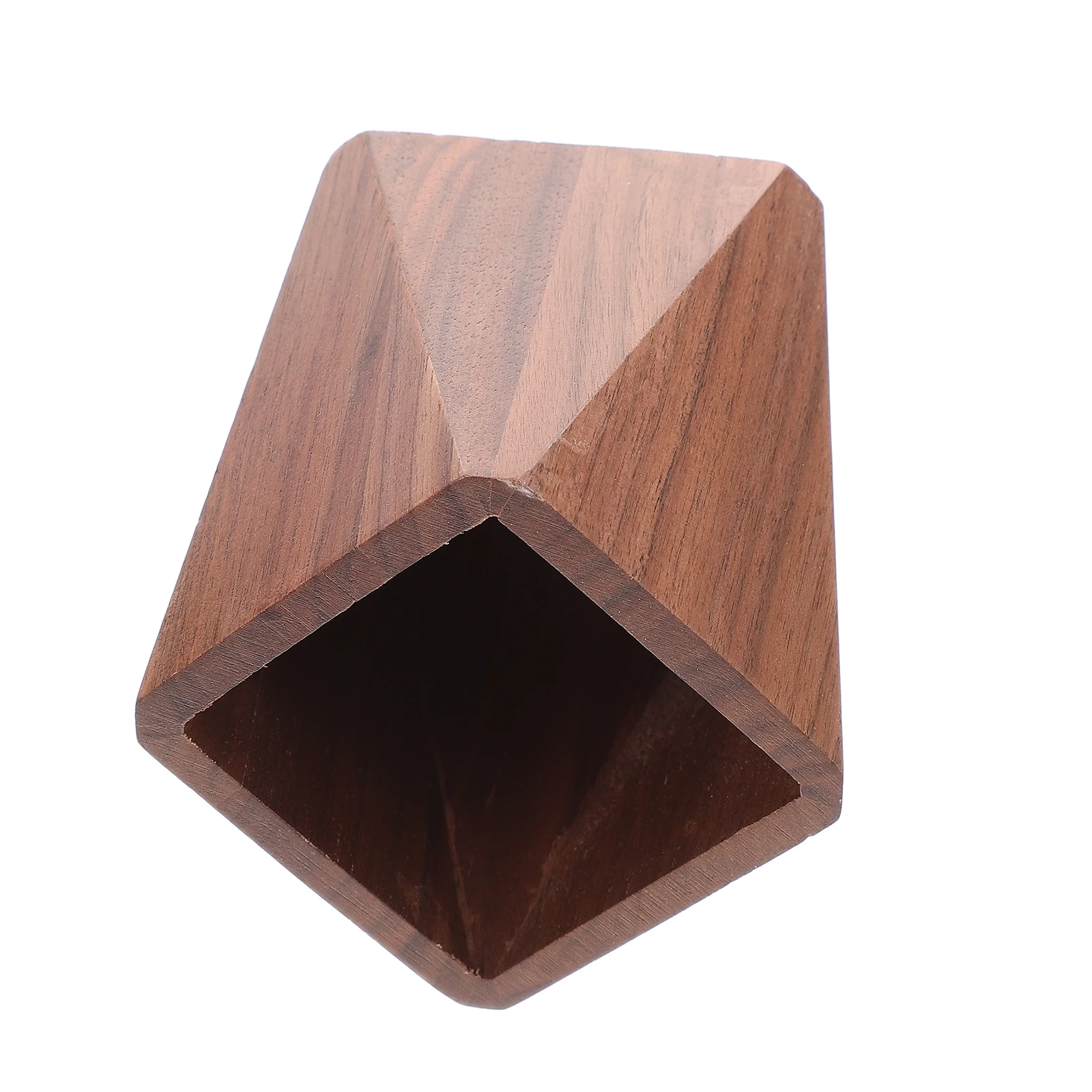 

1pc Wooden Pen Holder Smooth Safe Material Desktop Storage Basket Creative Design Decoration Gift For Friends