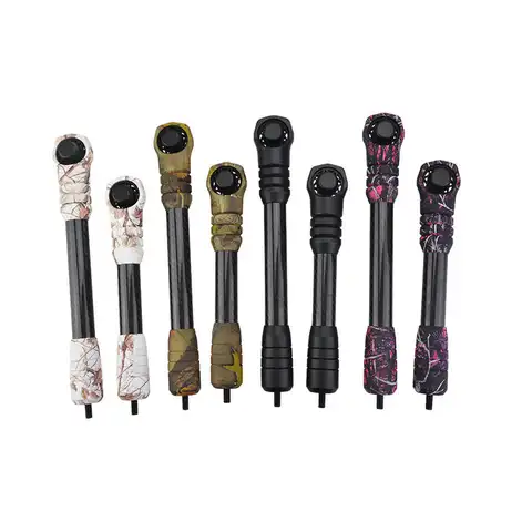 Professionell kamouflage compoundbågsdämpare för bågskytte, 6-tums bågstabilisator i kolfiber och gummi 8 best sales bicaster bågskytte - №7