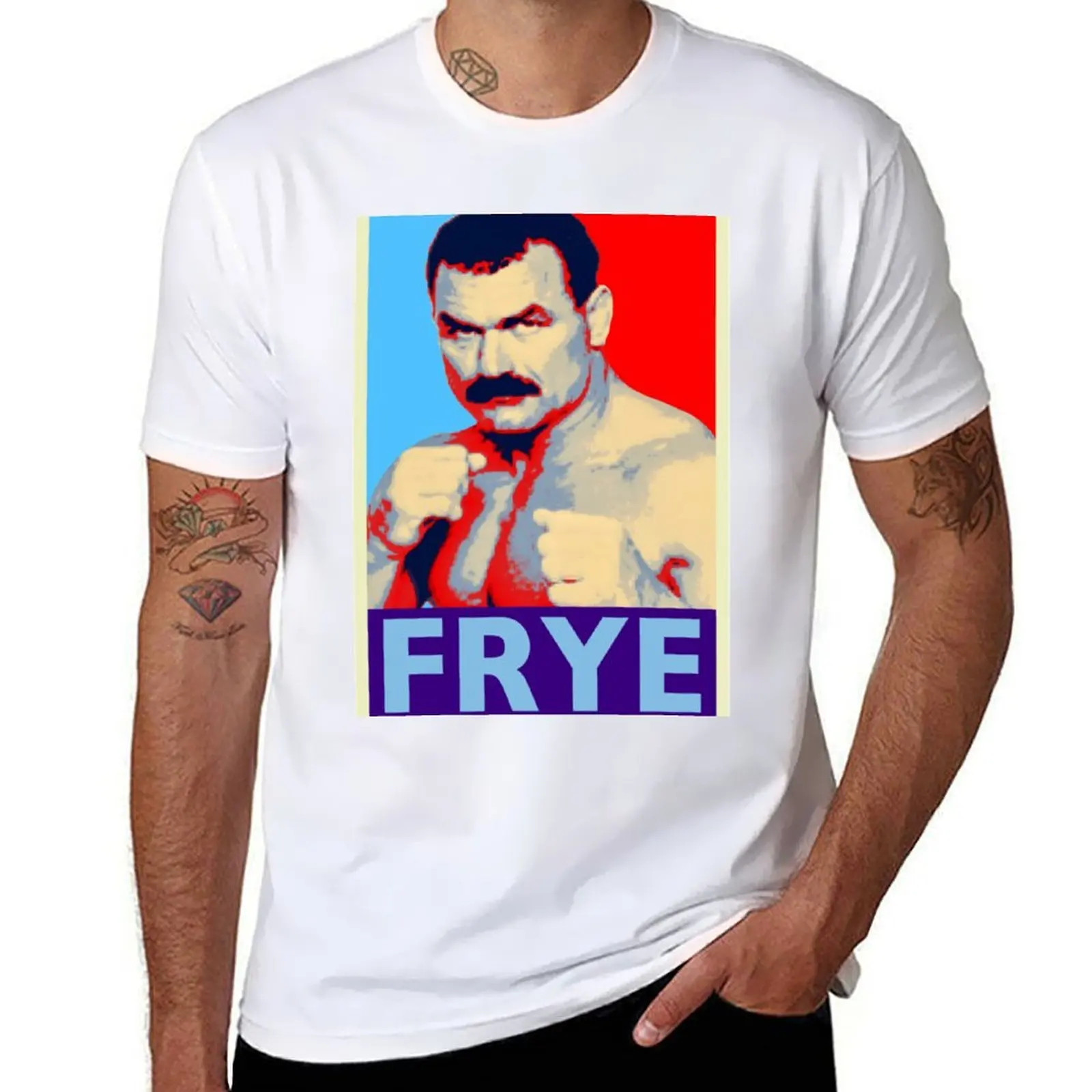 

Don Frye MMA Legend Tribute Shepard Fairey Style T-Shirt man t shirts high quality luxury brand t shirts cotton 100% T-Shirt