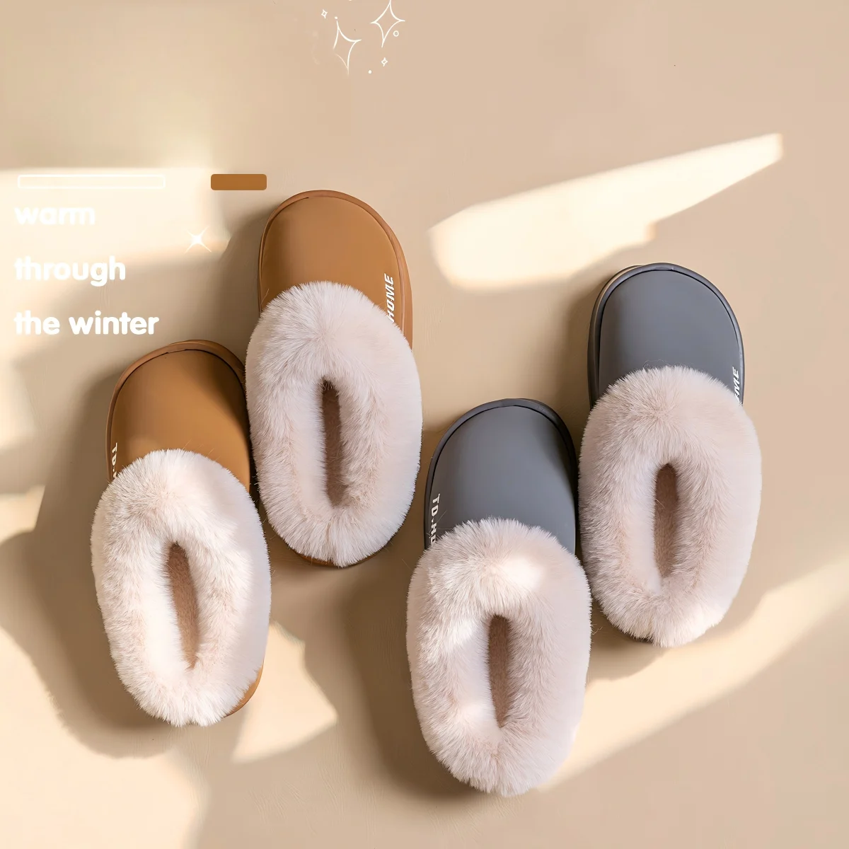 

Мужские элитные плюшевые хлопковые тапочки, новые женские осенние и зимние домашние нескользящие теплые зимние хлопковые тапочки на толстой подошве для мужчин