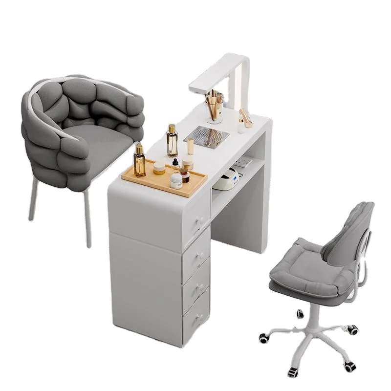 Multi-Functional Nail Spa Manicure Table with Drawers Salon Equipment with Dust Collector Feature