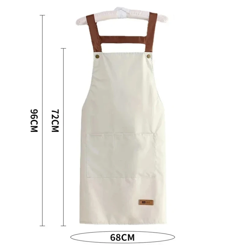 Resistant Dirt Apron Waterproof and Oil Resistant Household Kitchen Cooking Fashion Apron Adult Work Clothes Kitchen Accessories