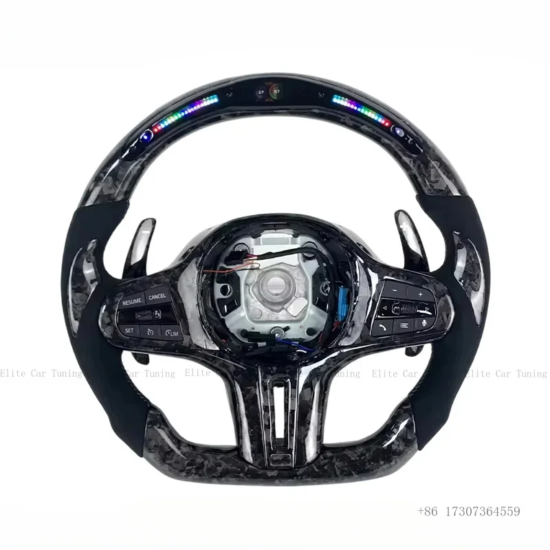 

LED M Sport Carbon Fiber Steering Wheel for BMW G30 G38 G01 G02 G05 G06 G07 G08 G18 G20 G21 G22 G24 G26 G80 F40 F44