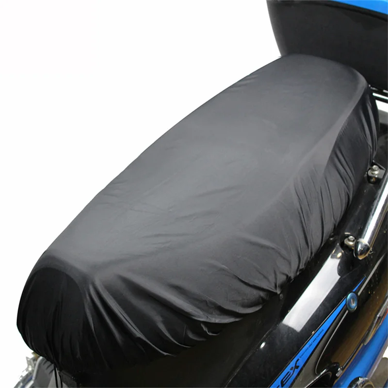 Motorcycle Seat Cover Waterproof Seat Cover Universal Flexible Saddle-Cover Black Sun-Protection Heat Insulation Cushion Covers image 3