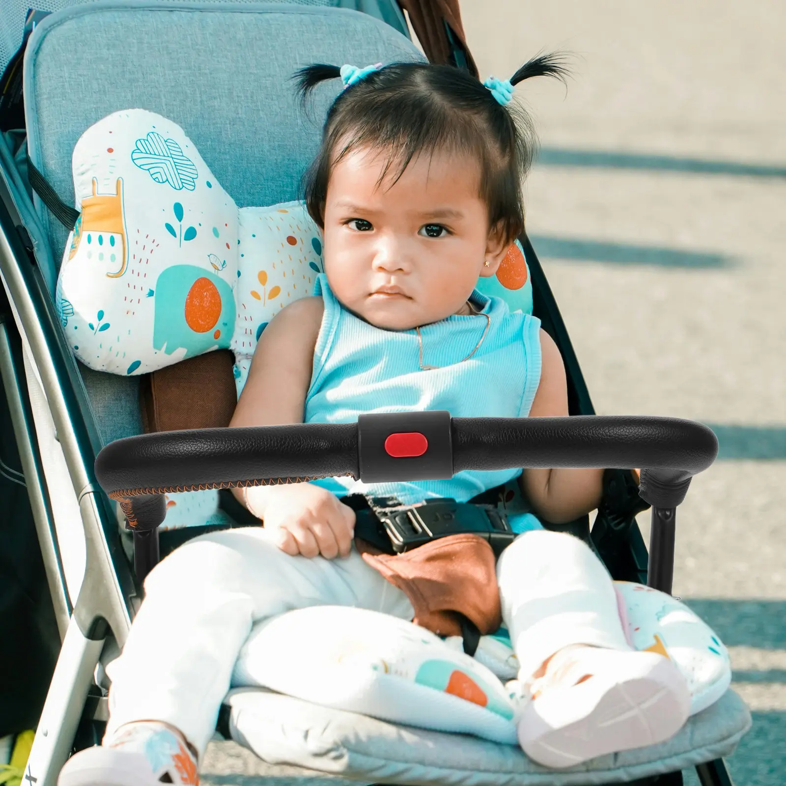 

Baby Stroller Handlebar Replacement Universal Armrest Guardrail Surface Stroller Bumper Guard Detachable Bar