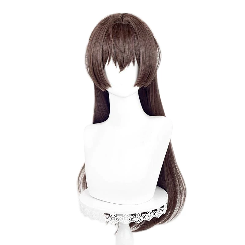 Anime Yuki Suou Cosplay Perücke 75 cm lange braune Perücken hitzebeständiges Kunsthaar
