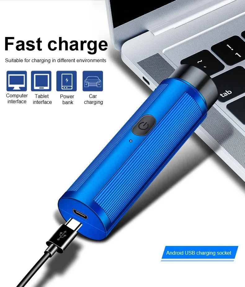 Mini Men's Electric Shaver For Travel Home USB Charging Portable Shaving Face Beard Razor Washable Home Trimmer Razor For Men image 4