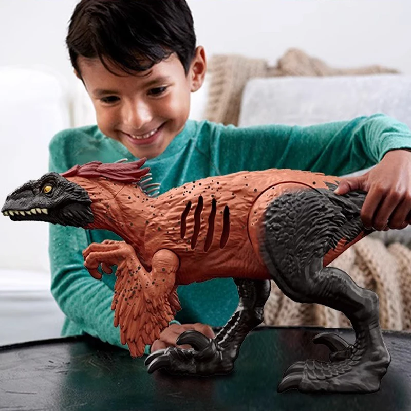 Figura de juguete de Jurassic World kingon Pyroraptor Epic Attack dinosauu con sonido y luz, modelo de dinosaurio, juguetes, regalos de cumpleaños para niños