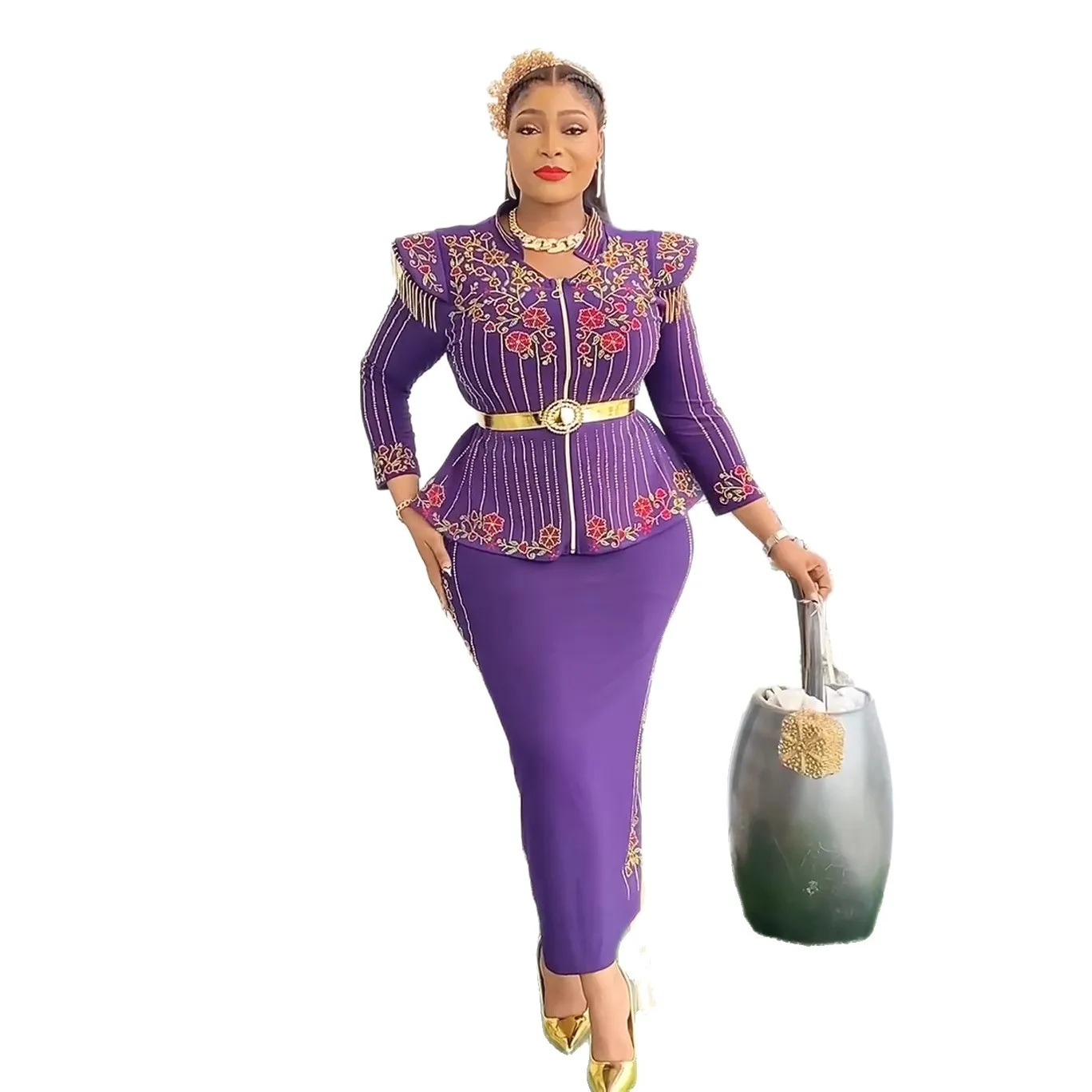 

African Clothes for Women 2pcs Sets Tops Skirts Suits Dashiki Ankara Gown Plus Size Wedding Evening Femme Party Dresses Outfits