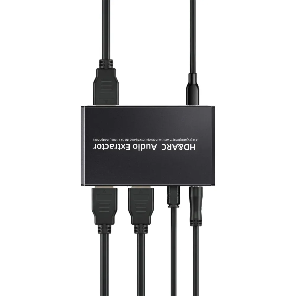 ARC Audio Extractor Decoder 4K 60HZ HDMI Sound Extractor Amplifier eARC to optical 3.5mm Analog Converter for TV DVD