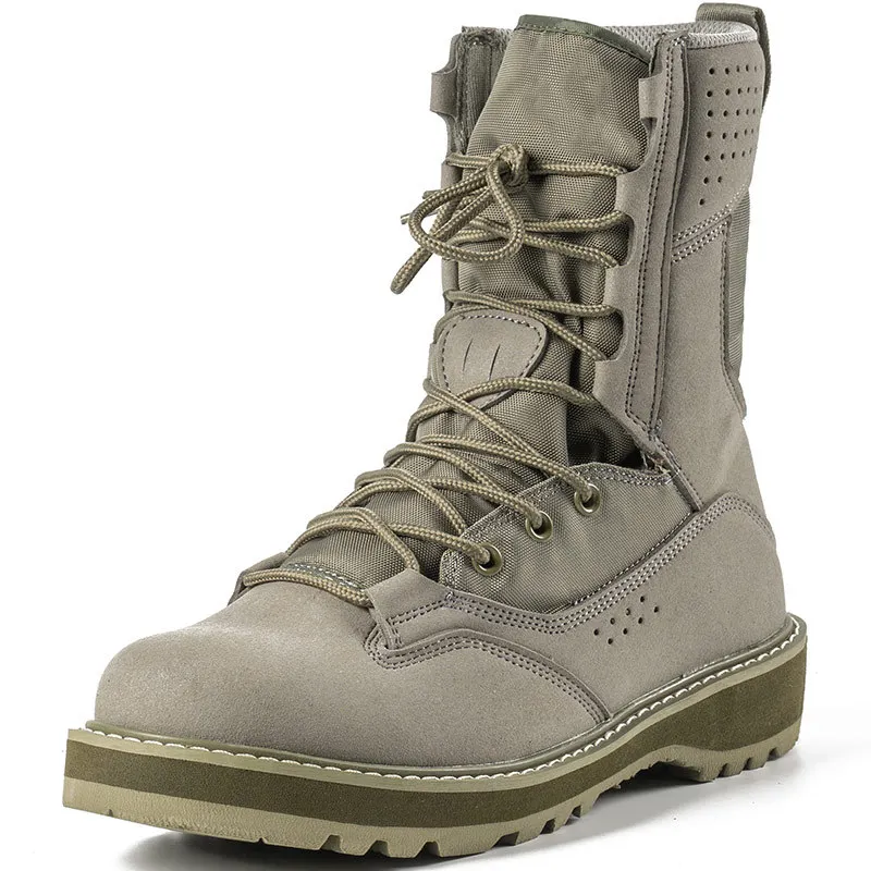 Mens Sand Black Army Green High Help Work Boots Outdoor Desert Hiking Boots Training Ankle Boots Size 38 46