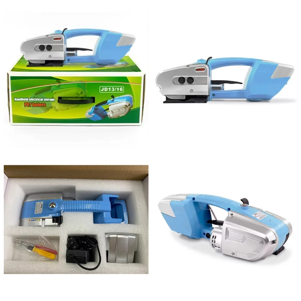 

STLF OYPElectric Handheld Semi Automatic Packing Wrapping Tools Rechargeable Battery JD13/16 Electric Strapping Machine