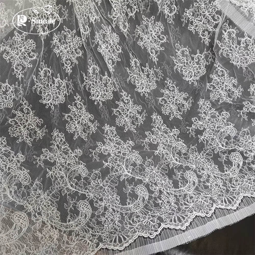 300X145CM.Eyelash Lace Trimmin - огляд і ціна Embroidery Veil