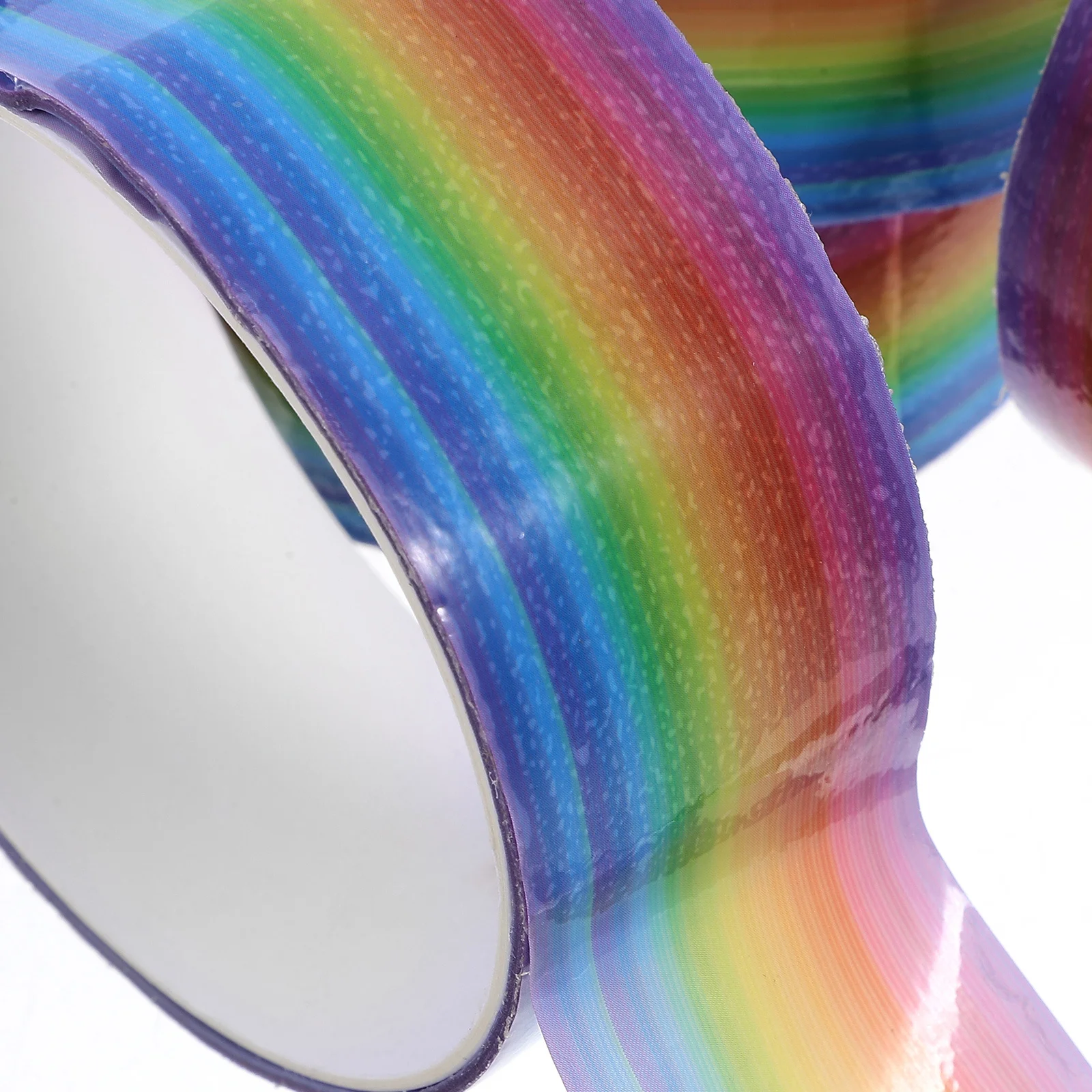 6 لفات من شريط لاصق على شكل كرة قوس قزح ملون قوي لزج يمكنك صنعه بنفسك شريط لف ممتع للمشروعات الزخرفية وأشرطة كروية مضحكة