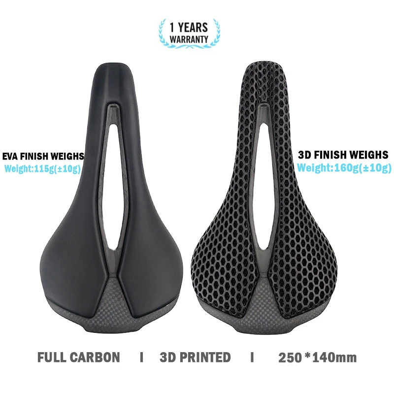 

Велосипедное седло с 3D принтом, полностью углеродное волокно, подушка для велосипедного сиденья, сверхлегкое дорожное седло для горного велосипеда, карбоновый подседельный штырь MTB
