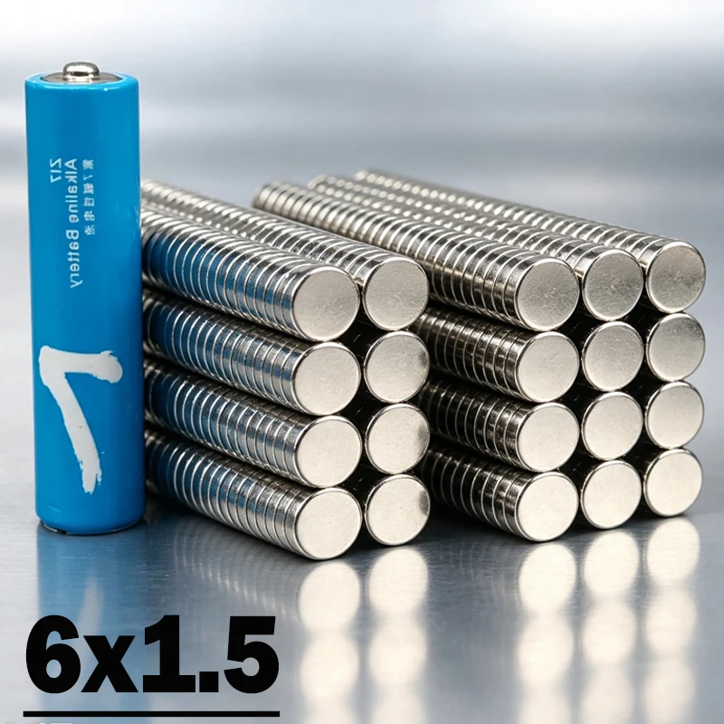 6x1.5mm Magnet Fridge Magnets N35 NdfeB Neodymium 50-2000pcs 6*1.5mm Magnet Accessory Permanent Magnetic Imanes Magnet