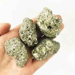 100% Natural Pyrite Crystal Cluster Irregular Stone Rock Mineral Home Decoration  Raw Crystals Mineral Decoration