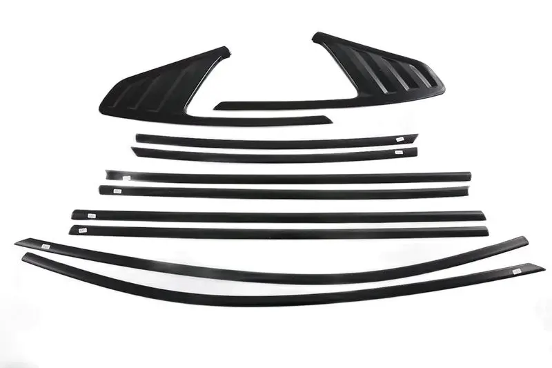 For BYD Han Ev Dm 2022 2023 Car Accessories Piano Black Body Styling Stick Window Garnish Strip Trim