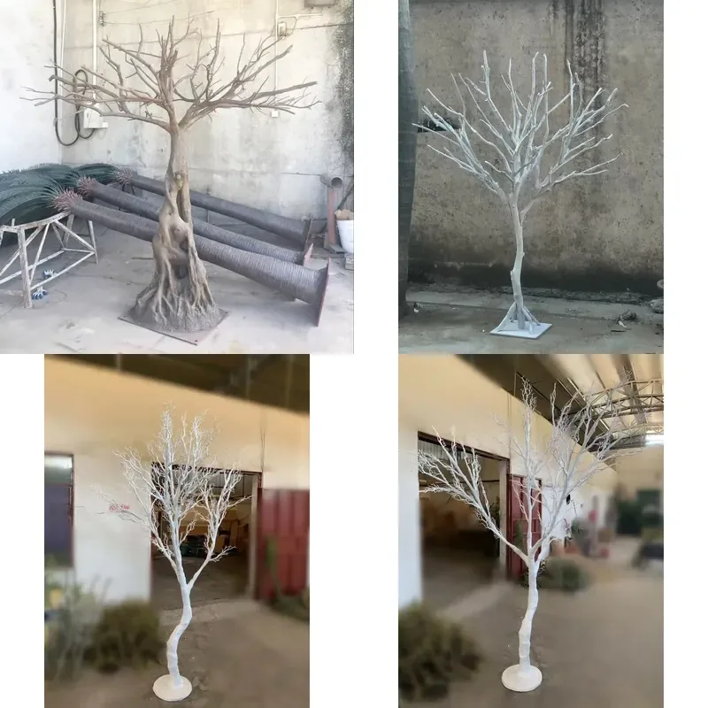 2022 New Fashion Design Artificial Trunk Tree Handmade Plastic Decoration for Indoor or Outdoor Use