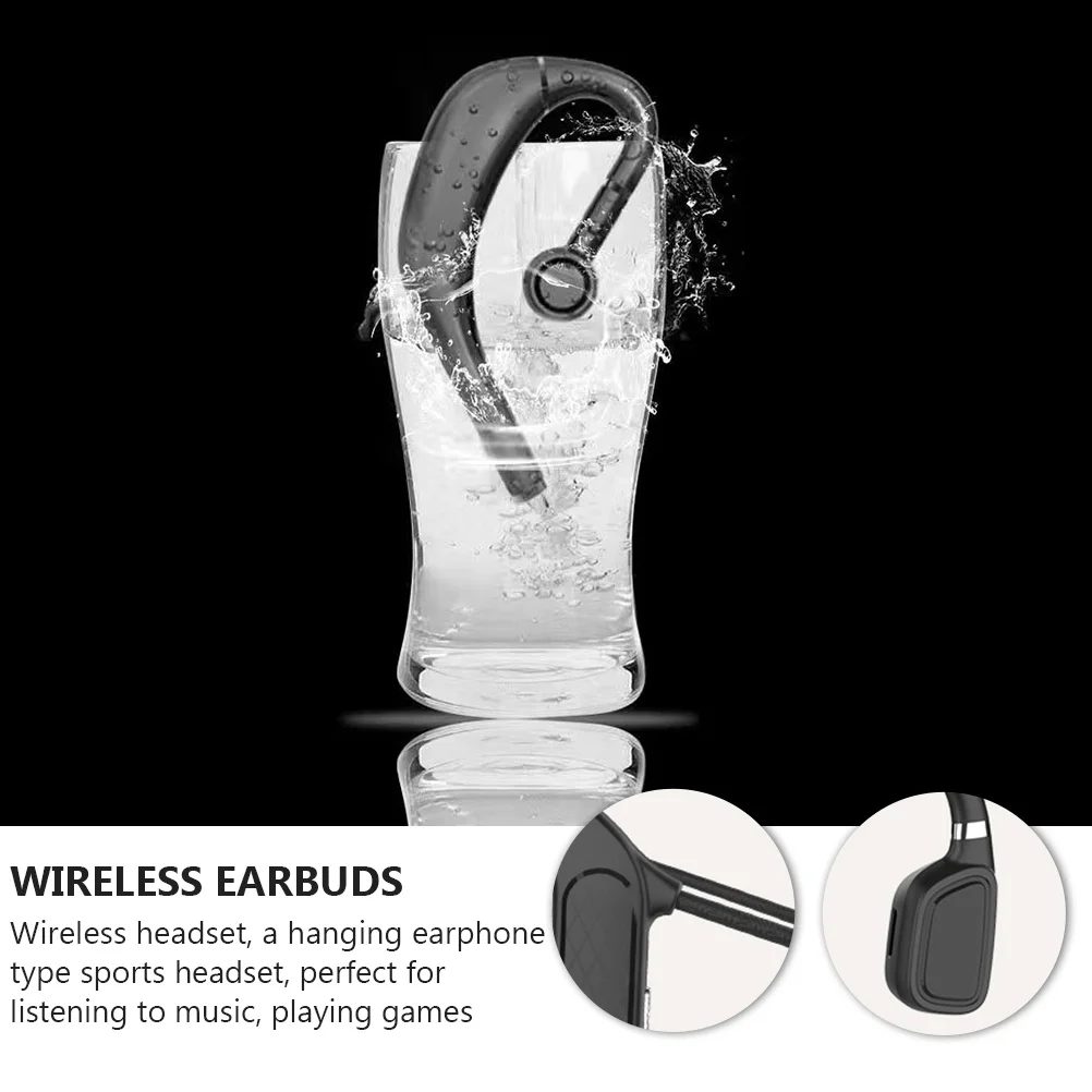 

1 set Wireless Earbuds Mini Headphones Sports Earpieces Smart Long Life Adjustable Fitted Earhook