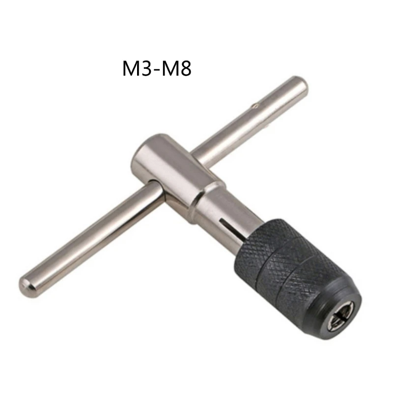 T Type Machine Hand Tap Wrench vite filettatura rubinetti alesatore punta da trapano M3-M12 supporto per rubinetto utensili manuali Tap & Die Set accessori