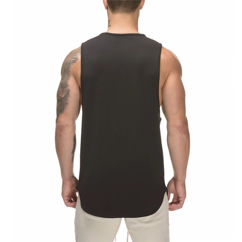 Workout Mens Tank Top Gym Casual Stringer Clothing Bodybuilding Mesh Musculation Fitness Singlets Sleeveless Vest Muscle Shirt