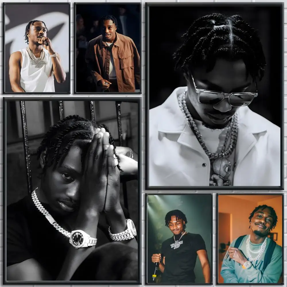

Rapper Singer L-LilTjay Poster Trendy And Easy-to-Apply Wall Art Stickers For Home Decor And Dorm Room Walls