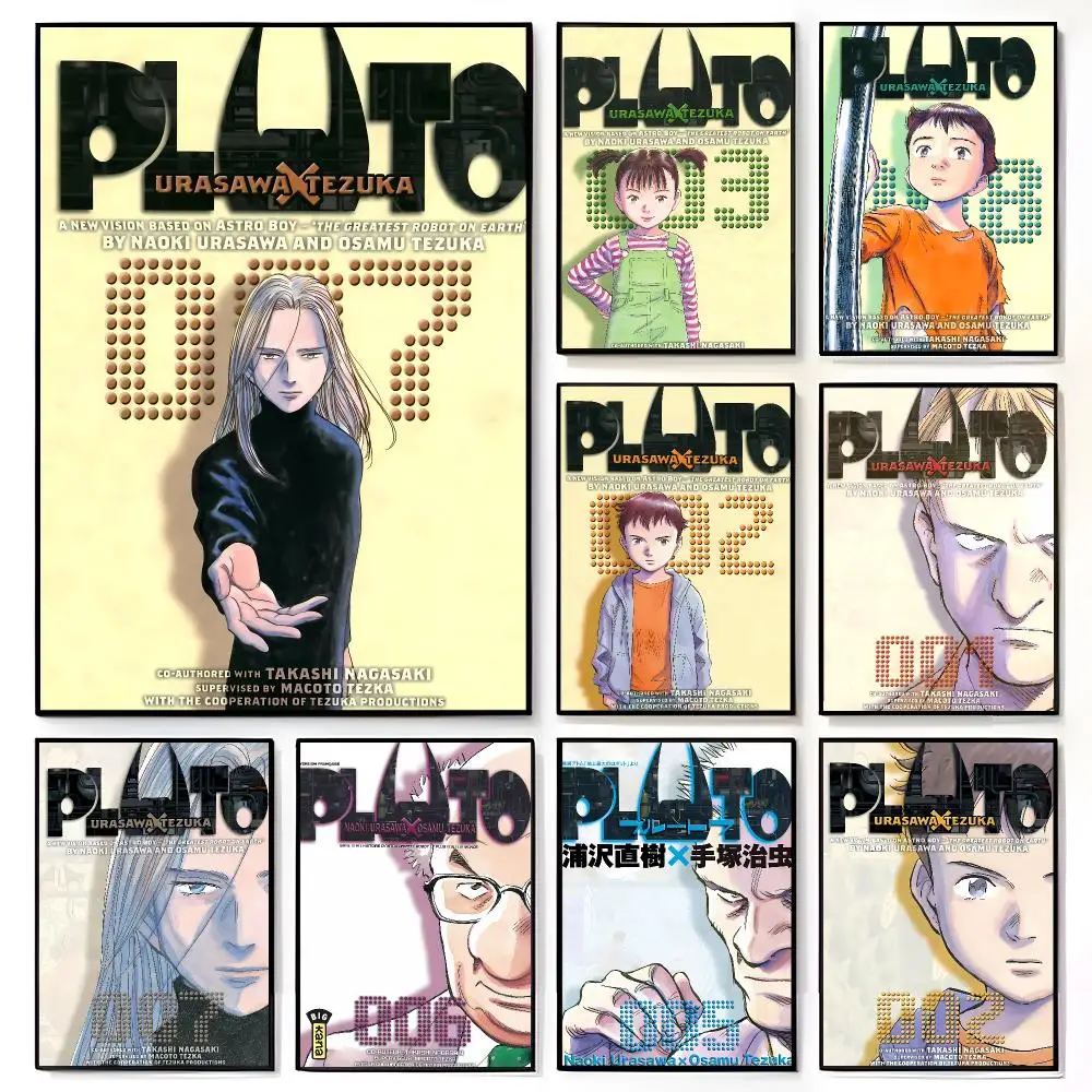 Emotional Anime P-PLUTO Poster American Film Mural Home Childrens Room Wall Decor Print