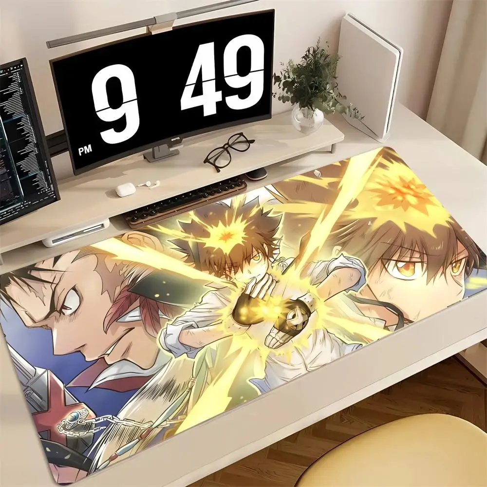 

Коврик для мыши Hitman Reborn Action Anime, большой игровой коврик для мыши с защитой по краям, утолщенный коврик для компьютерной клавиатуры, настольный коврик