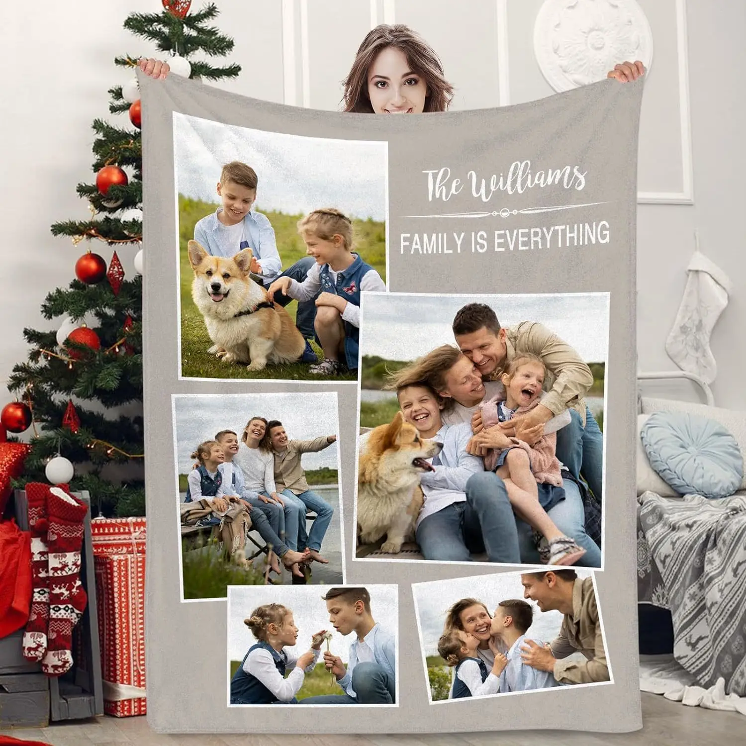 Customized Blanket with Photo Personalized Couple Gift Photo Blanket Mother Father Birthday Valentine's Day Gift