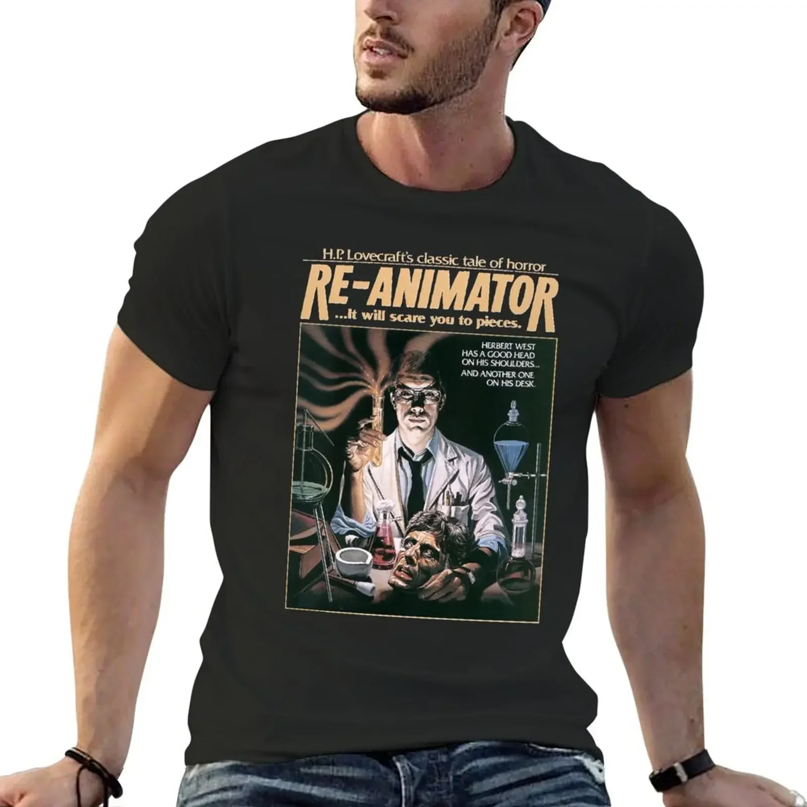 Re-Animator T-Shirt custom t shirt heavyweights boys whites vintage mens funny t shirts