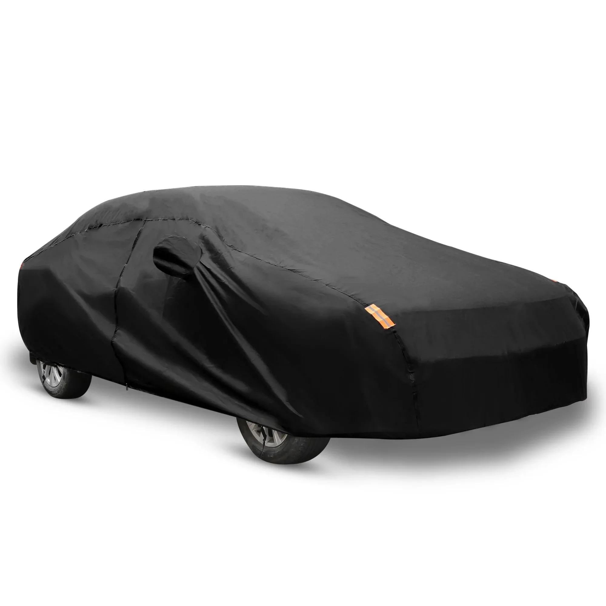 

Unique Bargains YM 190T Car Cover Waterproof Breathable Black 460x185x170cm