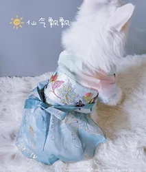 Original Pet Hanfu Cat and Dog Clothes, Antique Chinese Style