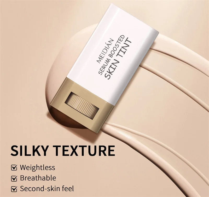 Hautfarbener Foundation-Stick in 6 Farben mit Serum-Boost, Seidiger Textur, Feuchtigkeitsspendende Abdeckung, Concealer-Basis, Gesichtskontur-Stick Make-up – Detail 13