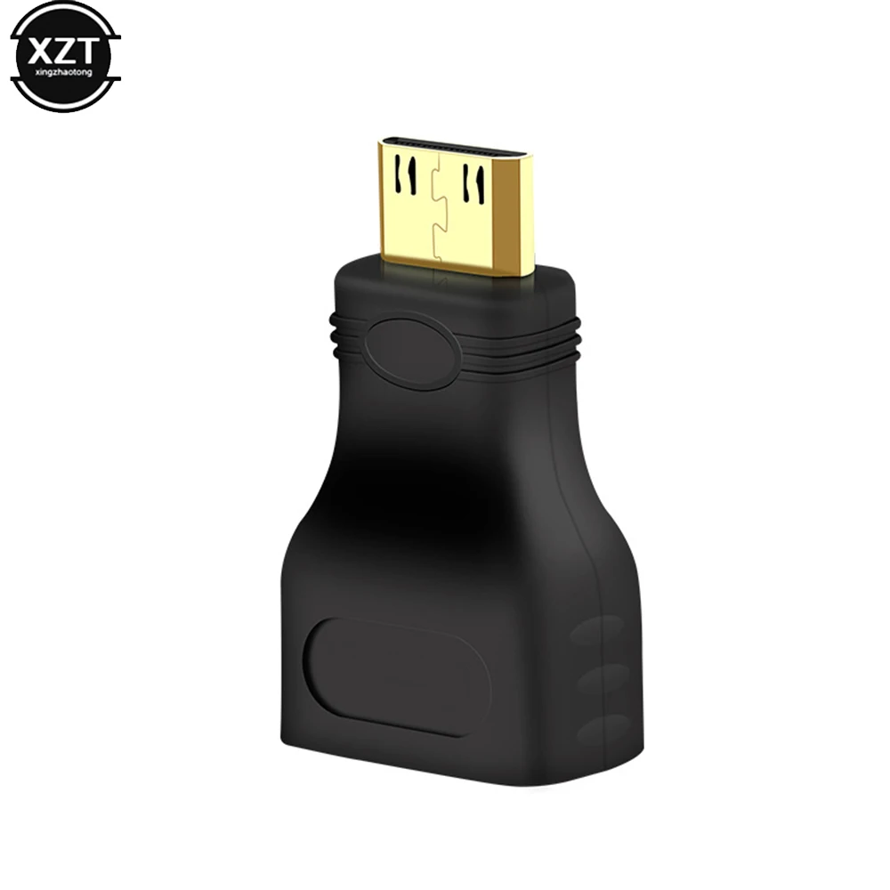 Mini HDMI-compatibel mannelijk naar HDMI-compatibel vrouwelijk uitbreidingsadapter HDMI-compatibele converter voor tablet-tv-projectordisplay