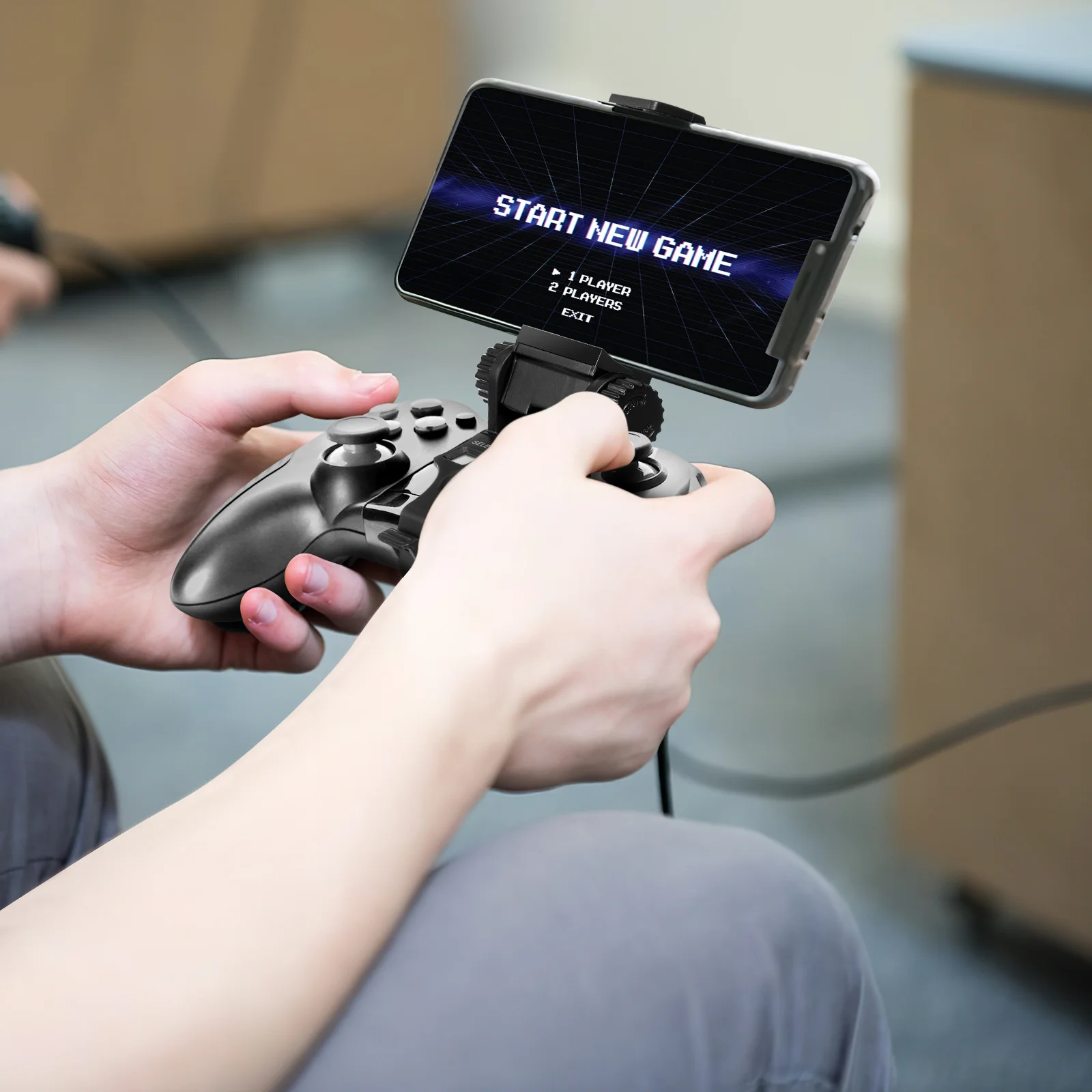 

Game Controller Clamp Cradle For Mobile Gaming Gamepad Game Controller Holder Bracket Cradle Gamepad Holder Bracket Black