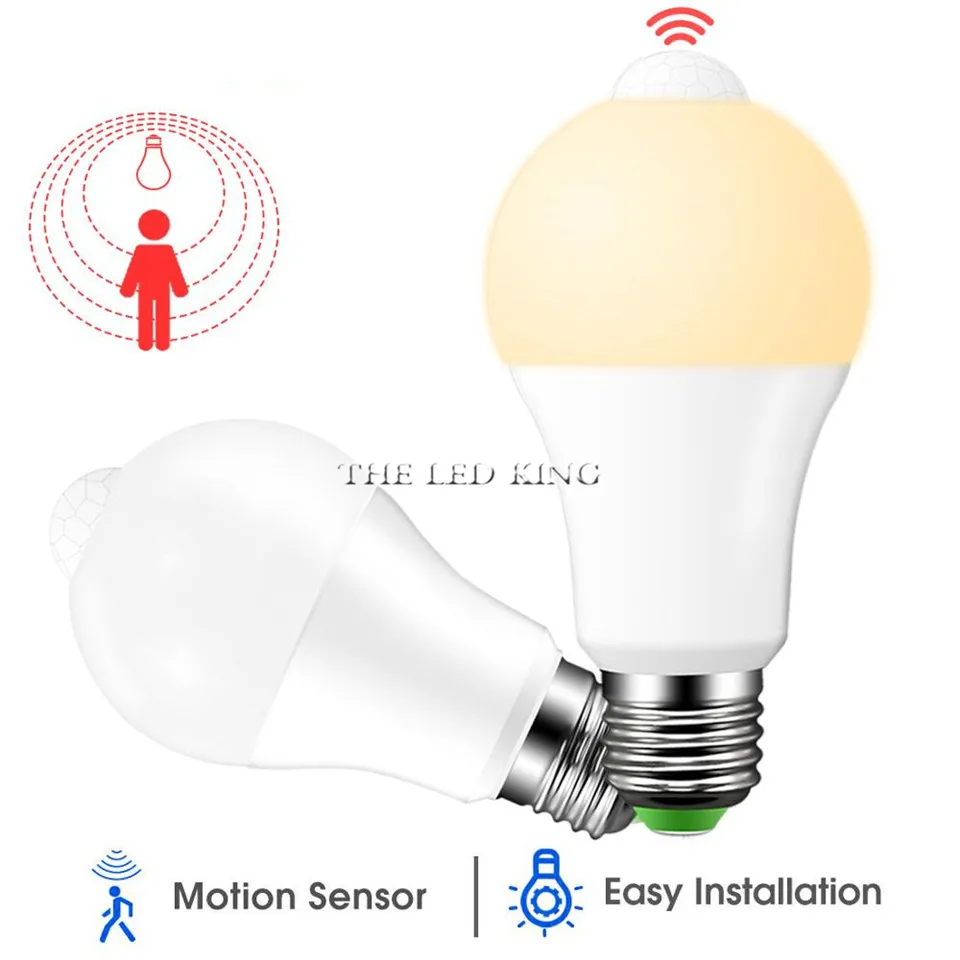 夕暮れから夜明けまでのセンサー付きledランプ,自動オン/オフ,9w,12w,15w,AC85-265