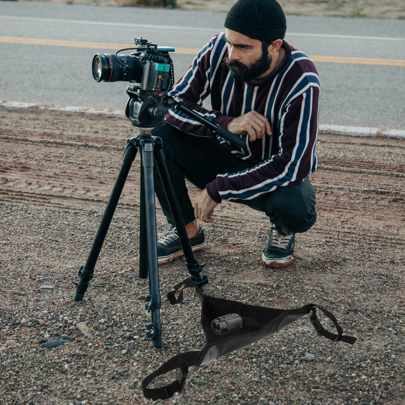 حقيبة الوزن من النايلون عالي التحمل خفيفة الوزن من أجل حامل ثلاثي القوائم وثبات للتصوير الفوتوغرافي في الهواء الطلق ومقاومة للرياح وحامل ثلاثي القوائم #3