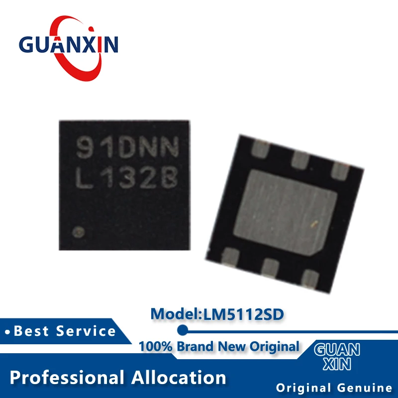 

100% New electronics LM5112SD LM5112SDX WSON-6 Marking L132B LM5112