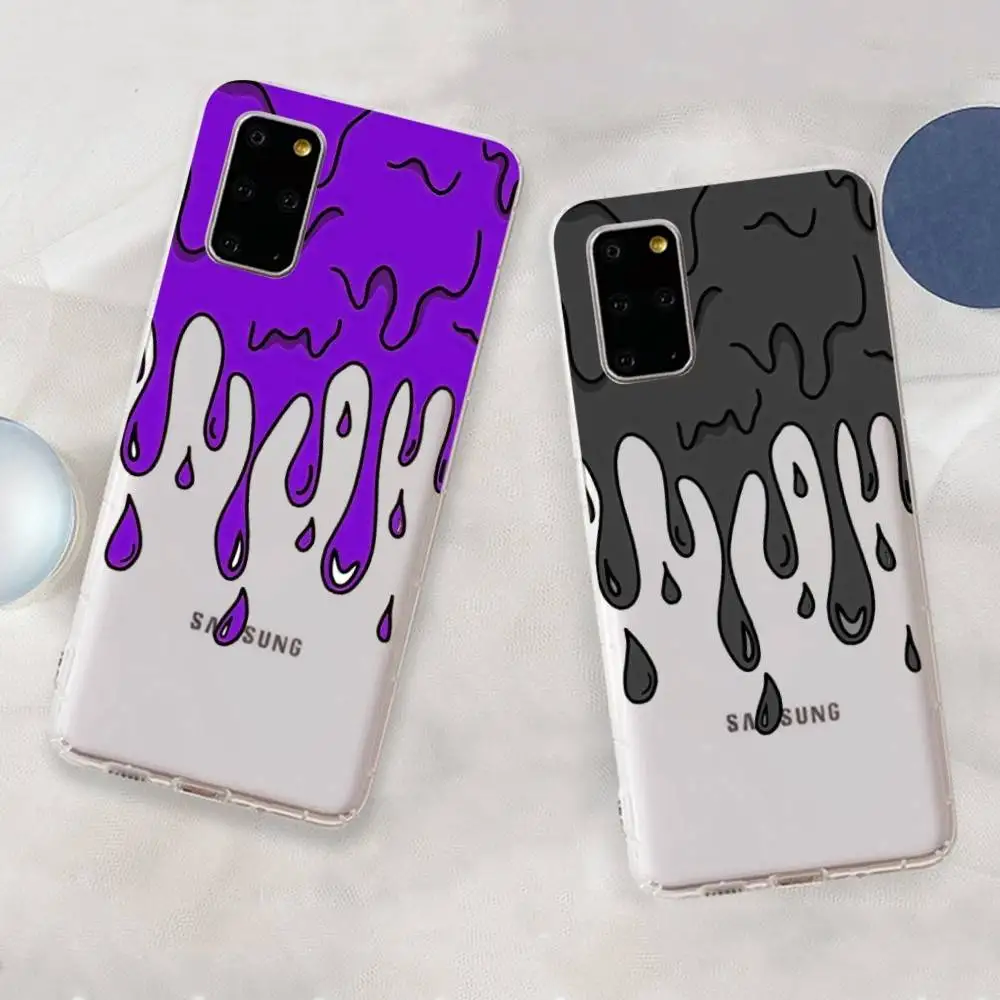 Casing Ponsel Seni Grafiti Cat Menyenangkan untuk Samsung Galaxy S 20 30 21 22 23 24 A 30 50 31 32 51 70 71 72 73 ULTRA Plus Lite Clear Case